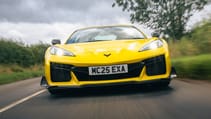 Corvette Z06 yellow front aero