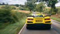 Corvette Z06 yellow rear