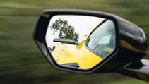 Corvette Z06 yellow side mirror