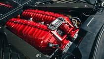 Corvette Z06 yellow LT6 engine