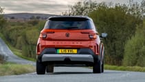 Vauxhall Frontera Electric orange rear cornering