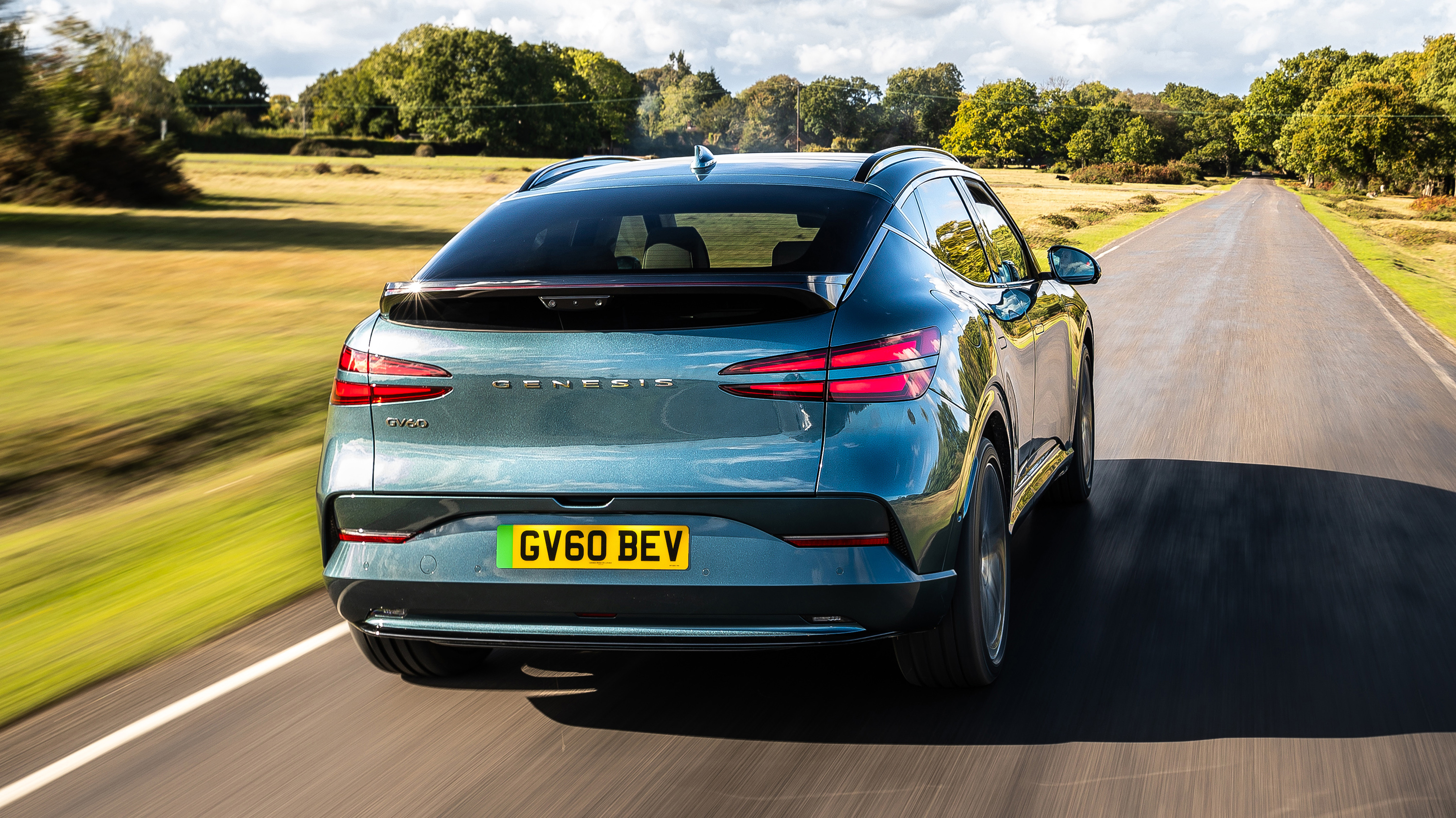 2025 Genesis GV60 green rear action