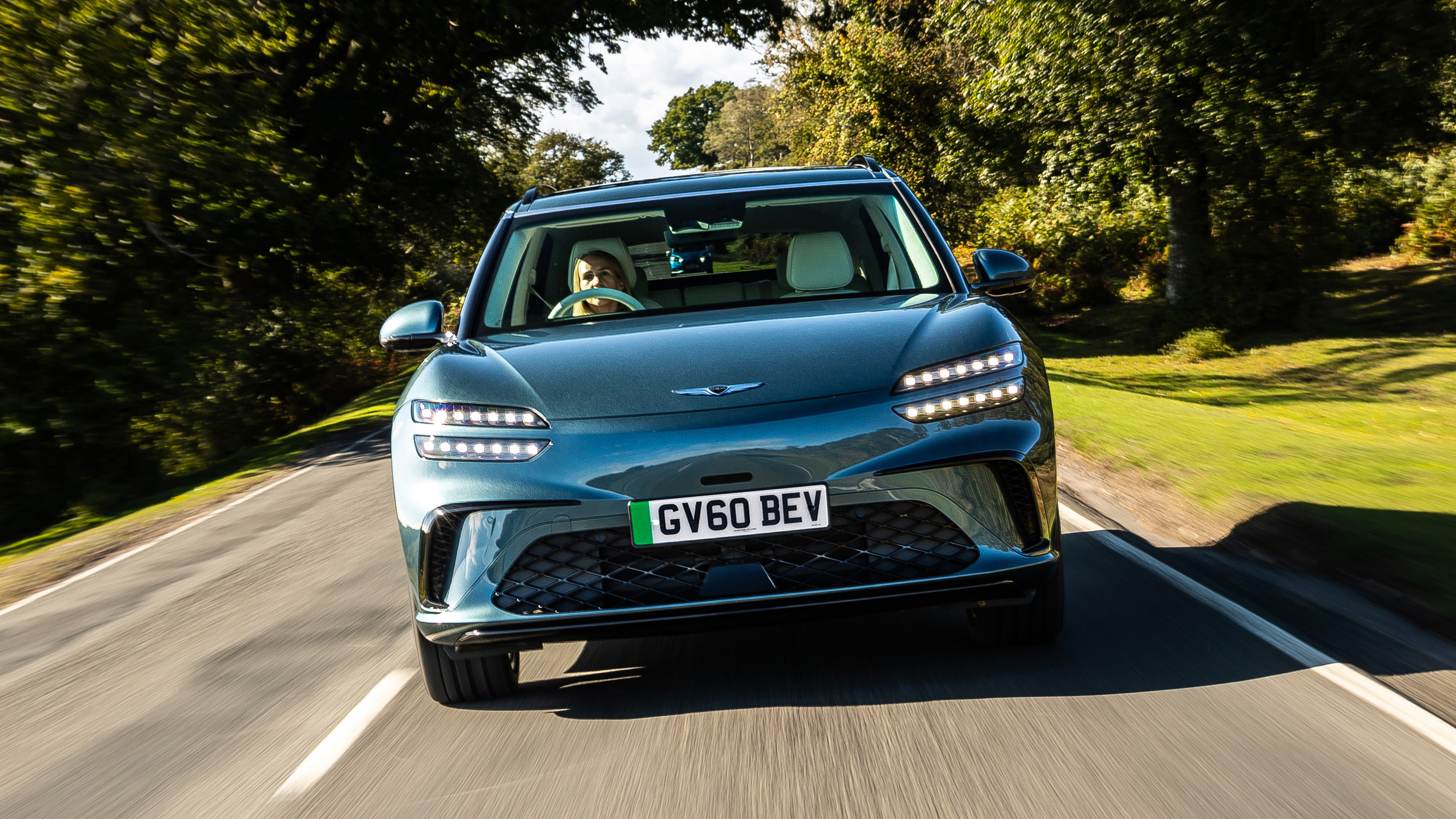 2025 Genesis GV60 green front