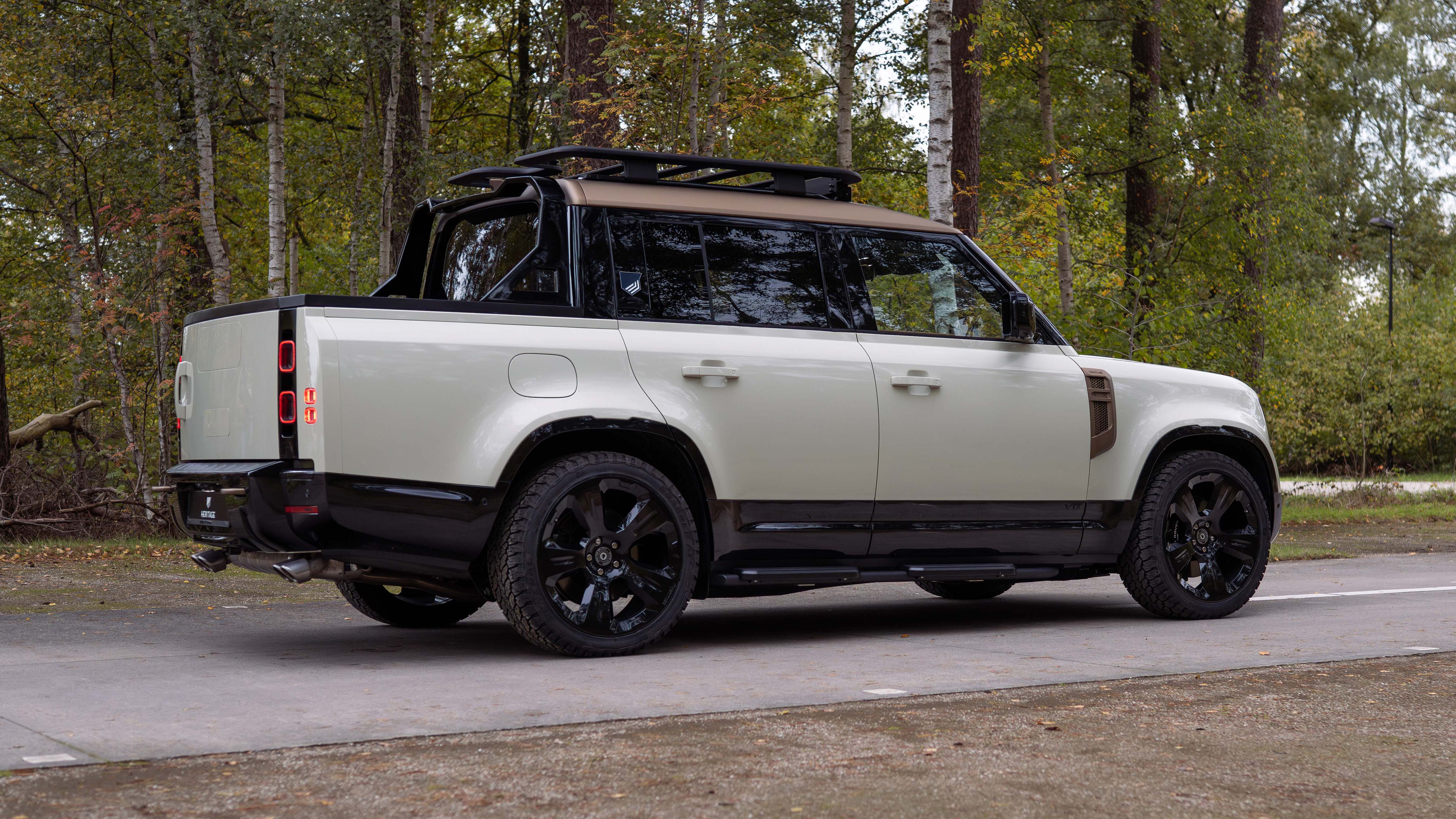 Finally, the mad V8 Land Rover Defender pickup is here | Top Gear