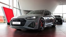 The front of an Audi RS