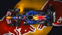 Red Bull F1 livery 2026 pictured from above