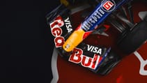 1 Red Bull F1 livery close up of front wing