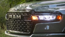 Close up of the front of a RAM 1500