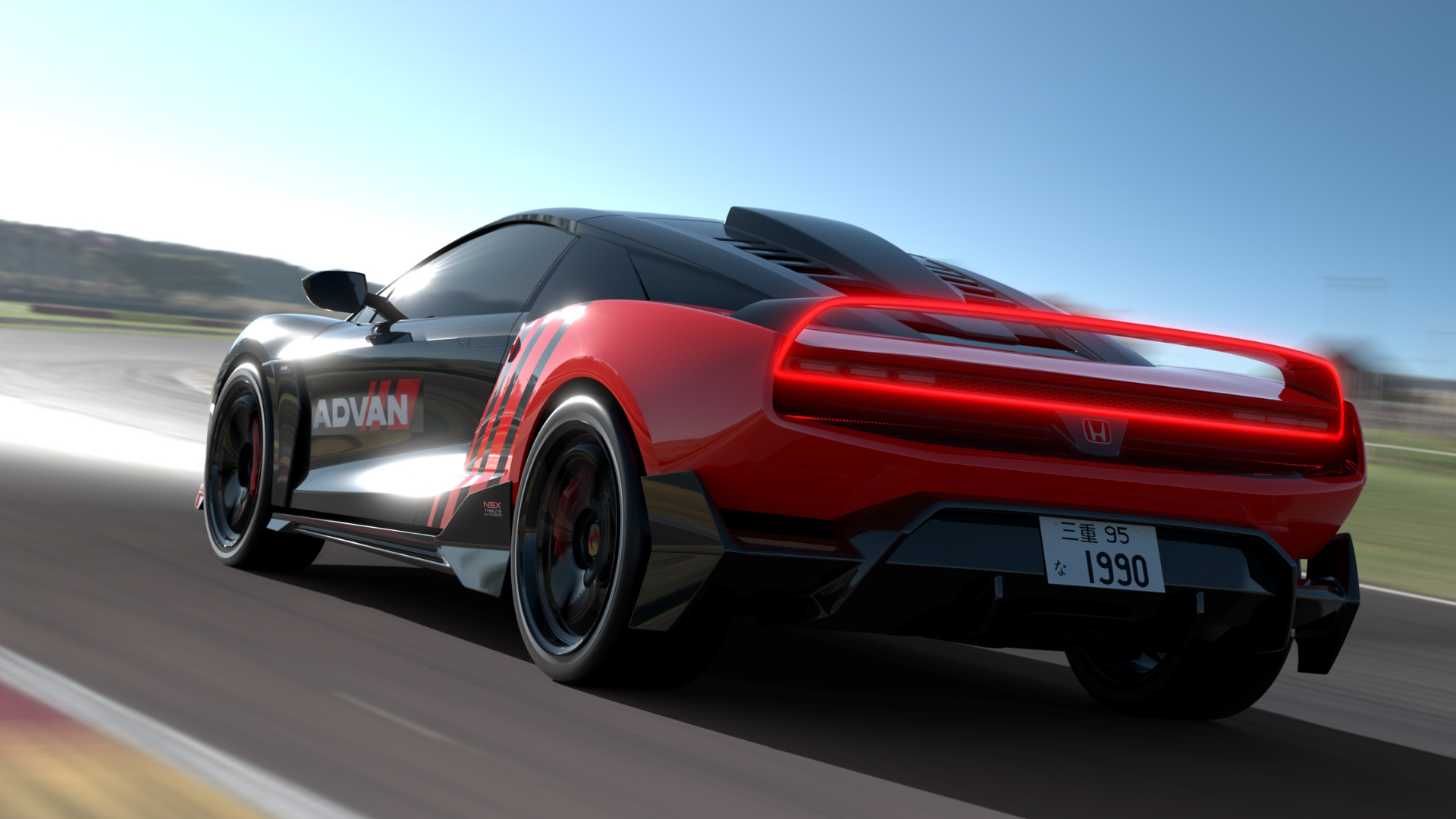 Honda NSX Tribute by Italdesign pictured from the back