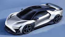 Honda NSX Tribute by Italdesign sketch pictured from the side
