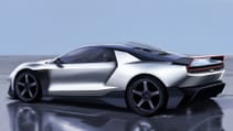 Honda NSX Tribute by Italdesign sketch pictured from the side