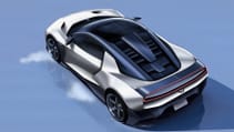 Honda NSX Tribute by Italdesign sketch pictured from the back