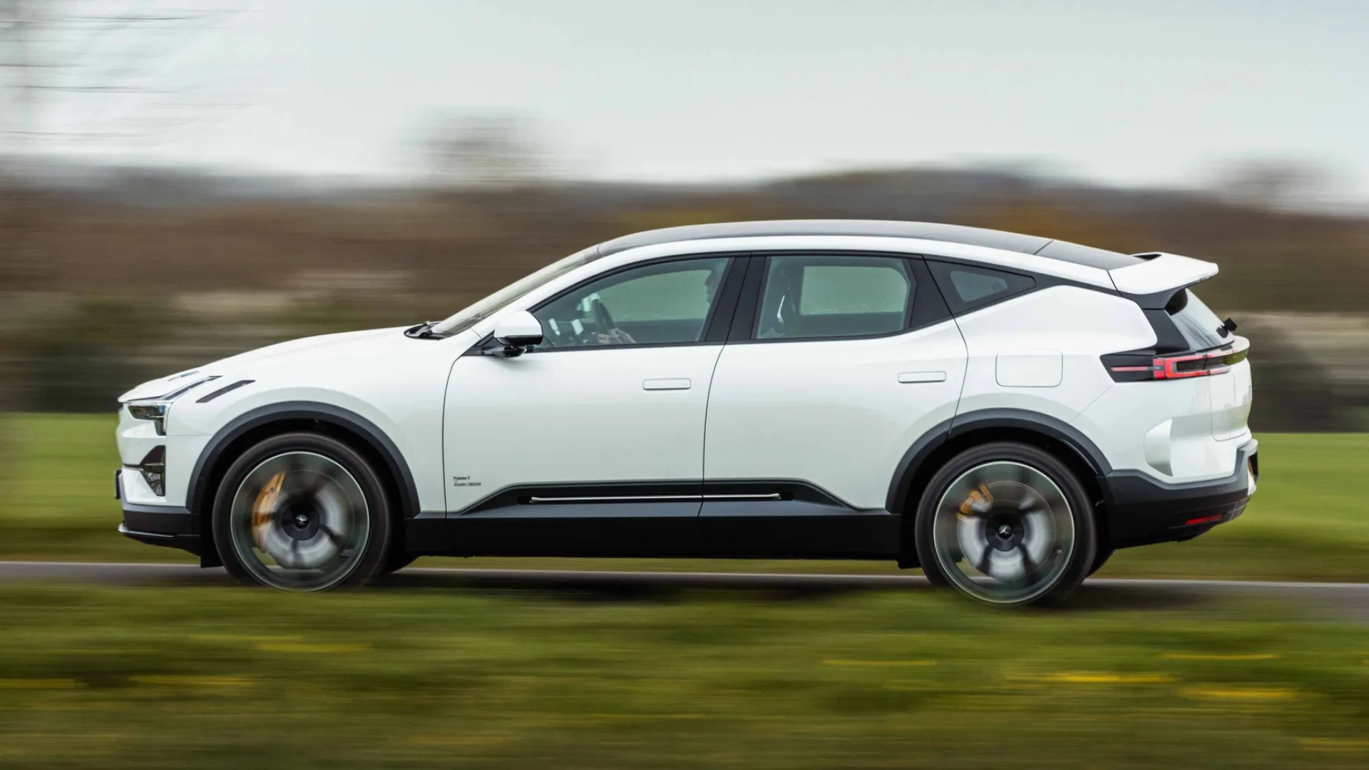 Polestar 3 pictured from the side