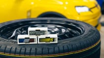 Close-up of a Renault 5 wheel