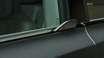 Close up of passenger window of Volvo EX60