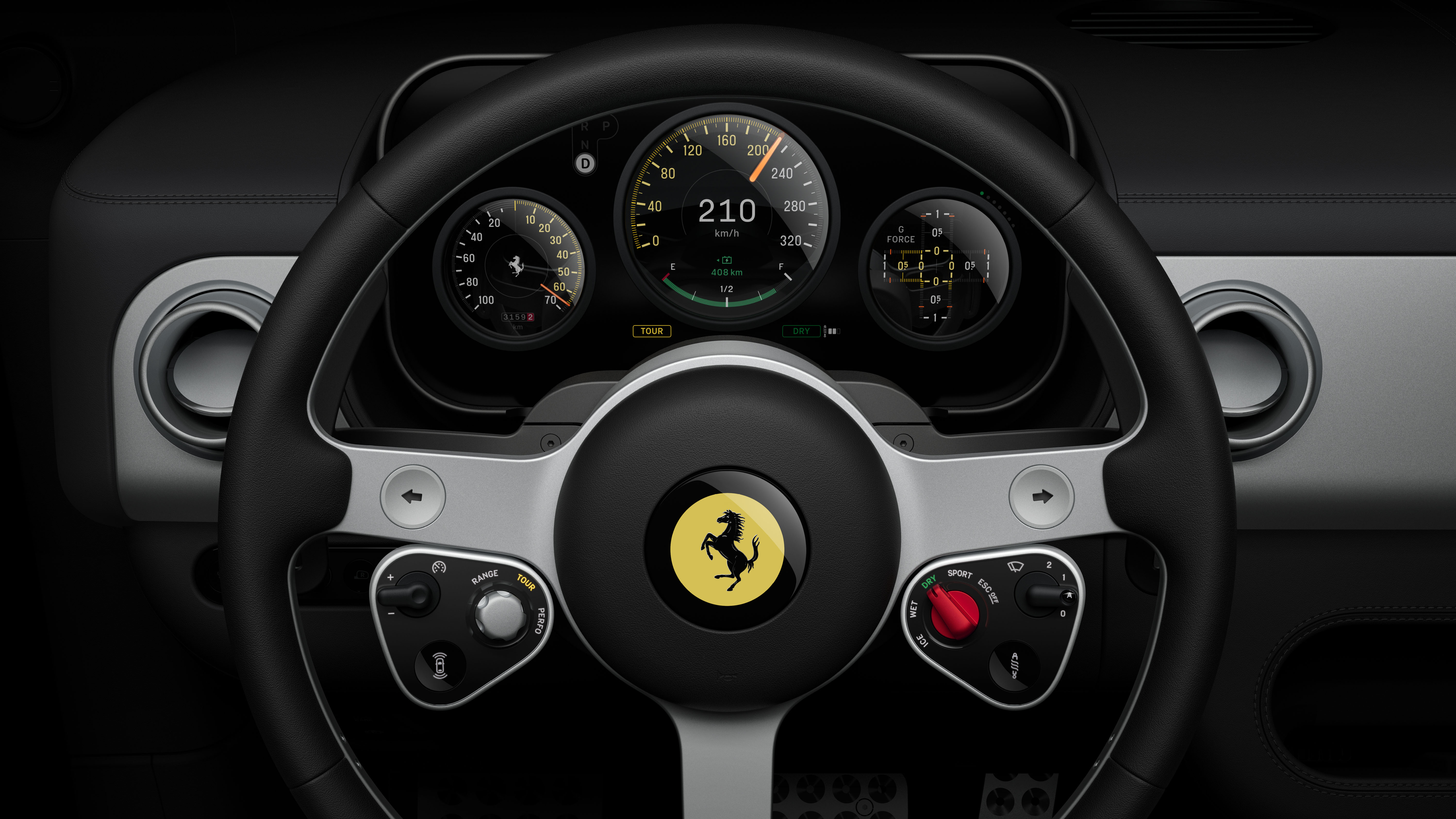 Ferrari Luce interior revealed