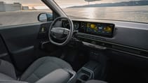 Kia EV2 front seat and steering wheel