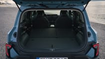 Kia EV2 bootspace with backseat down flat