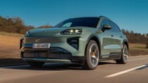 Porsche Cayenne Turbo Electric pictured from the front