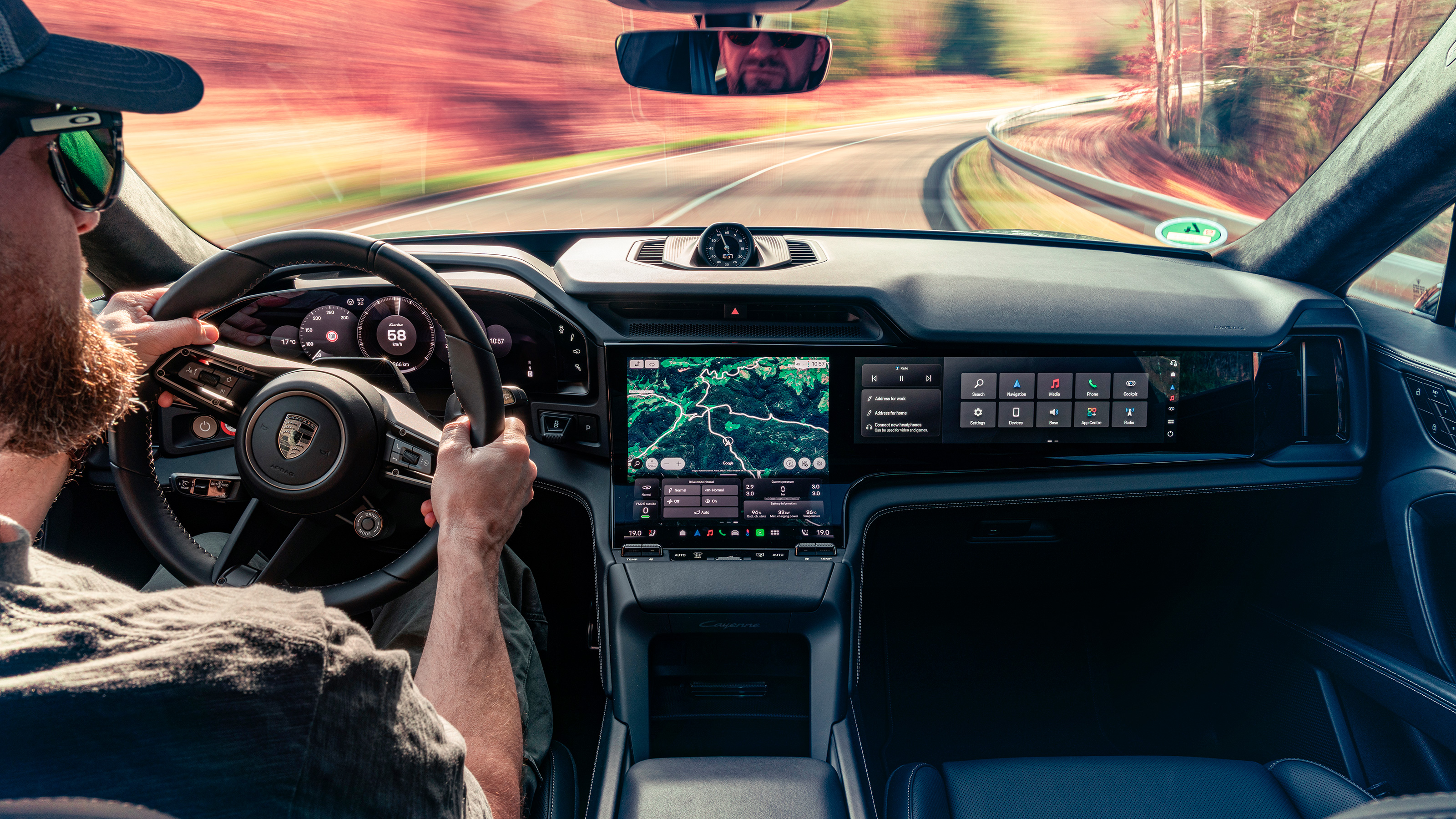 Porsche Cayenne Turbo Electric front seat interior