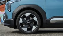 Kia EV2 front wheel close-up