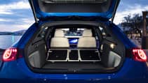 Mercedes CLA Shooting Brake Boot with back seats folded down