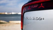 Mercedes GLB Electric logo closeup