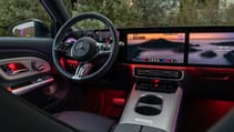Mercedes GLB Electric steering wheel and touchscreen