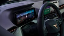 Cupra Raval steering wheel and dashboard