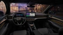 Cupra Raval interior front seats and touchscreen