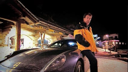 Race to the Alps: 612 Scaglietti vs plane