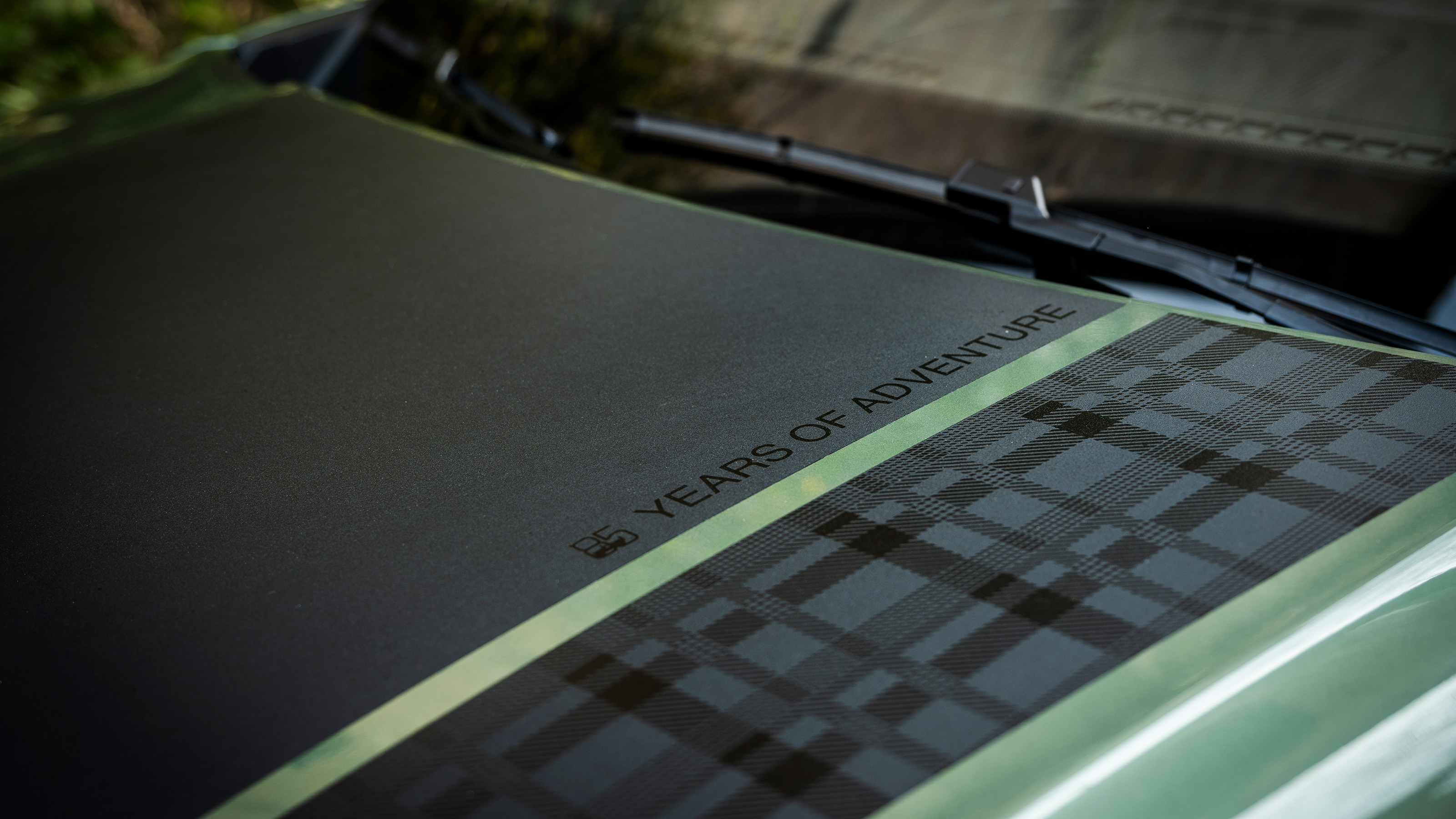 Jeep Avenger 85th anniversary bonnet detail
