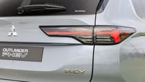 Mitsubishi Outlander PHEV tail lights and badge