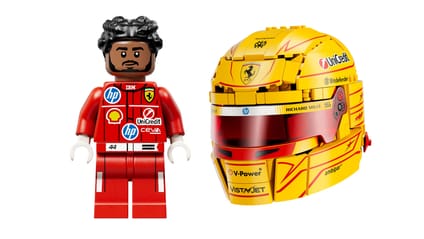 Lego Lewis Hamilton Helmet and Minifigure
