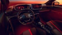 Peugeot e-208 GTI steering wheel interior