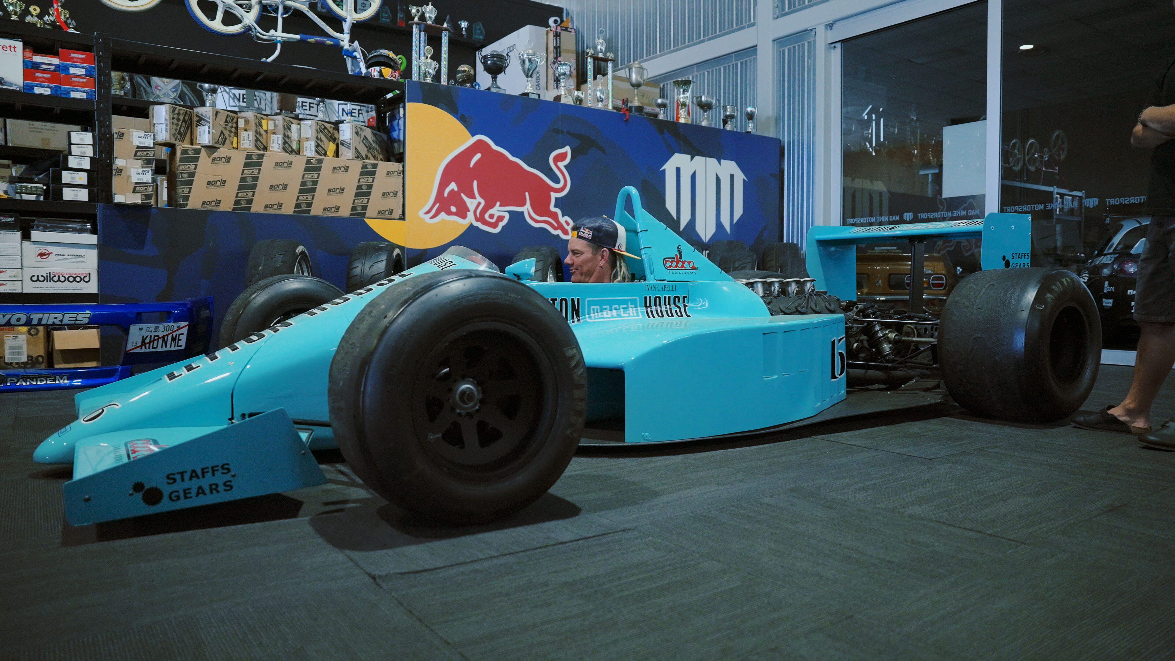 Mad Mike Whiddett March Formula One rotary drift car