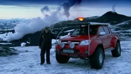 The time James literally drove one up an erupting volcano