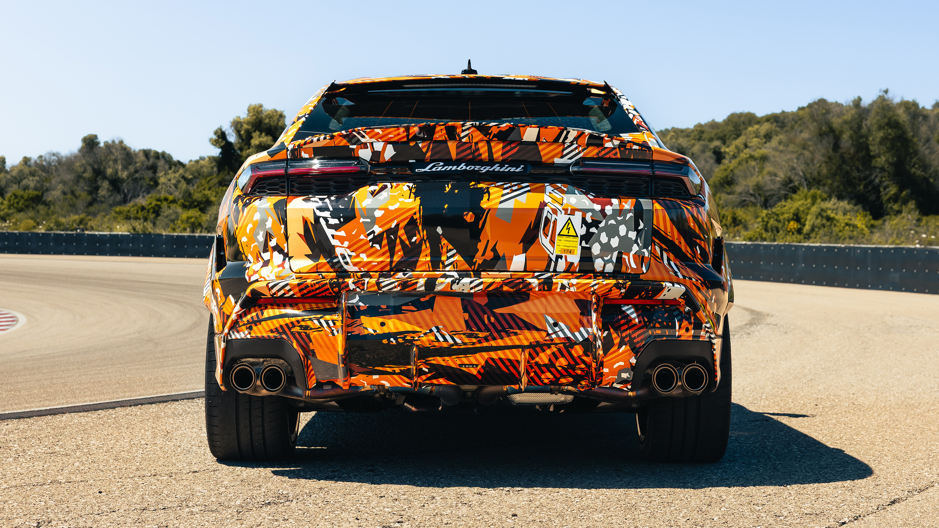 Lamborghini Urus SE Performante prototype rear