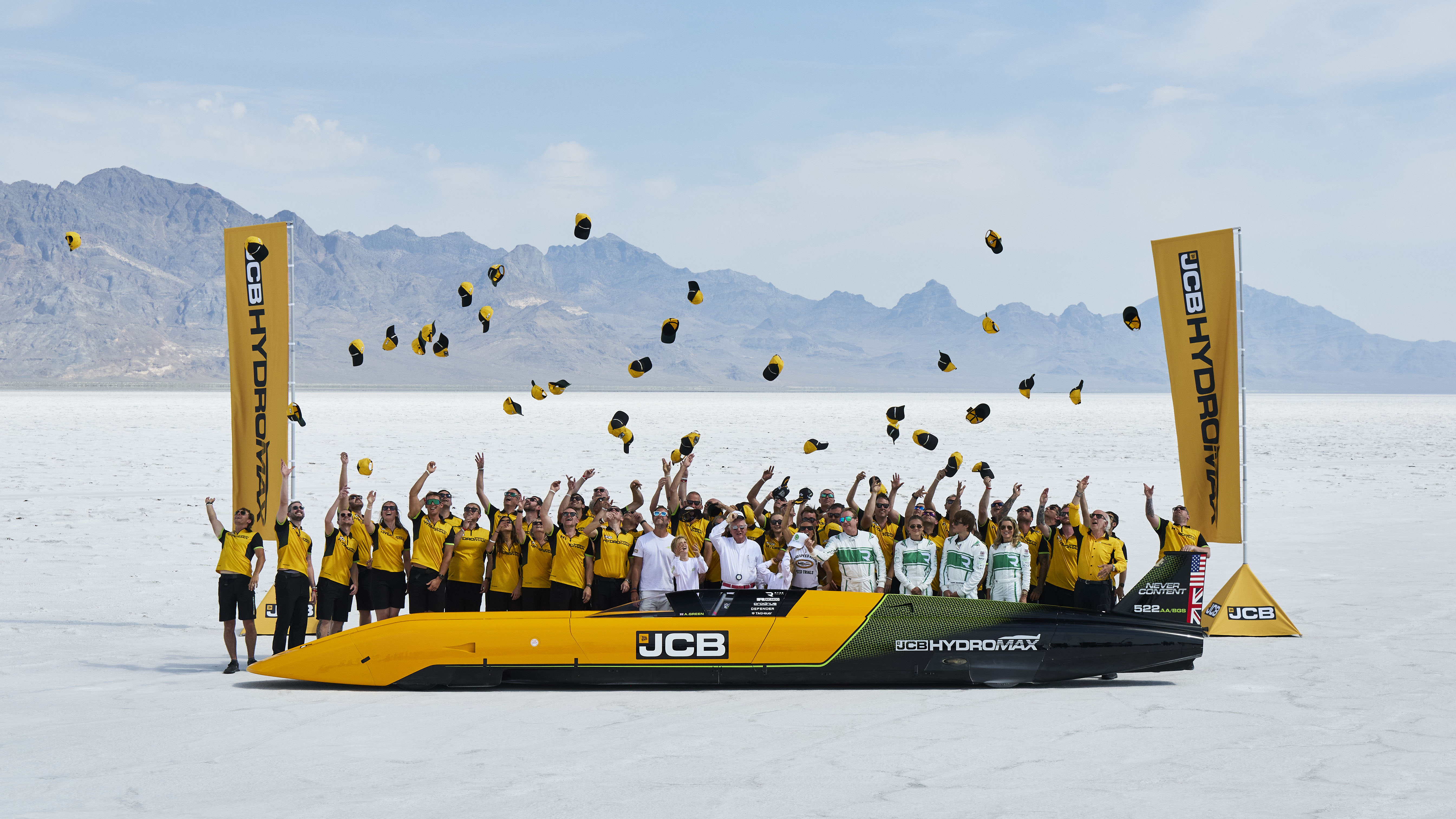 JCB Hydromax land speed record 2026