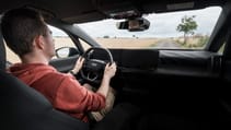 Audi A2 prototype Joe Holding driving