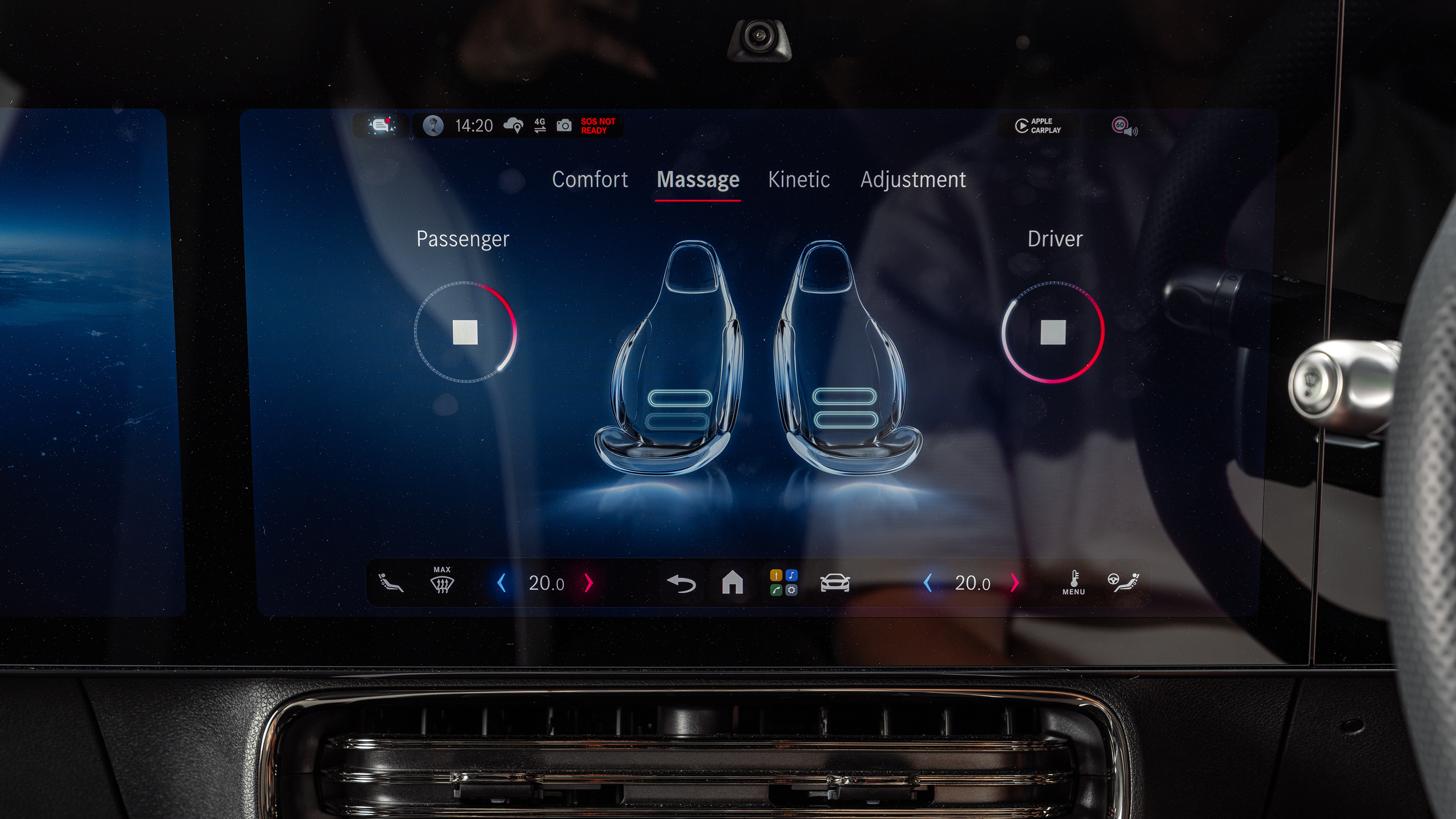 Mercedes CLA massage seats