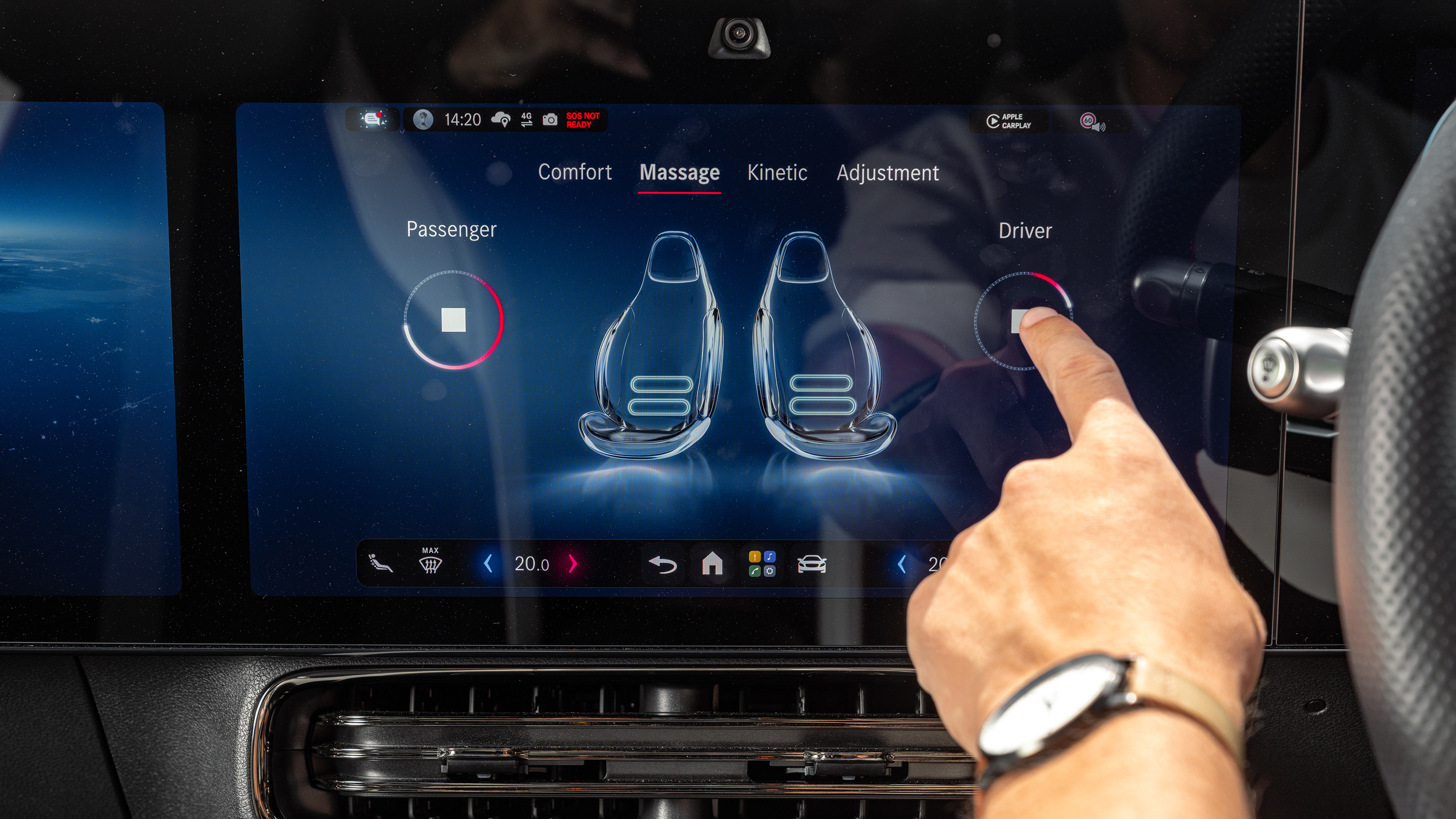 Mercedes CLA massage seats