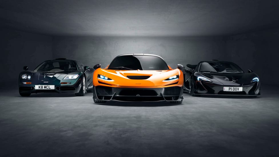 McLaren W1 vs McLaren P1 vs McLaren F1