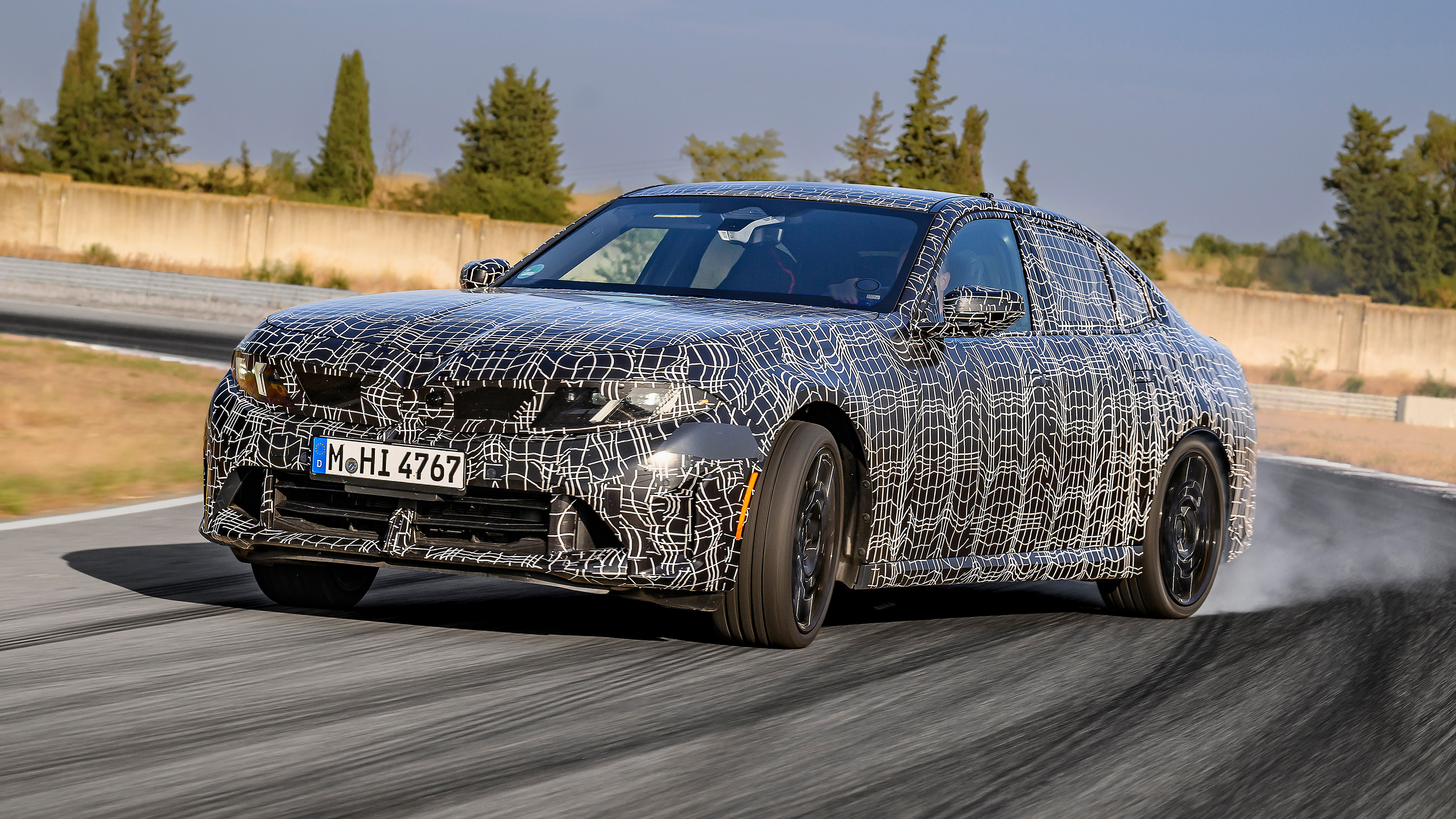 BMW 3 Series prototype front drifting
