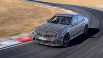 BMW 3 Series prototype cornering