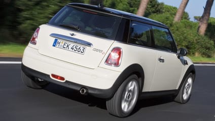 The R50 Mini’s beer can exhaust
