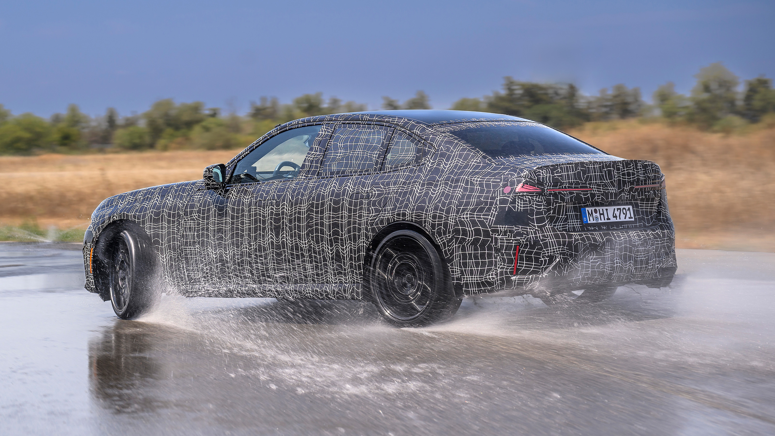 BMW 3 Series prototype rear drifting