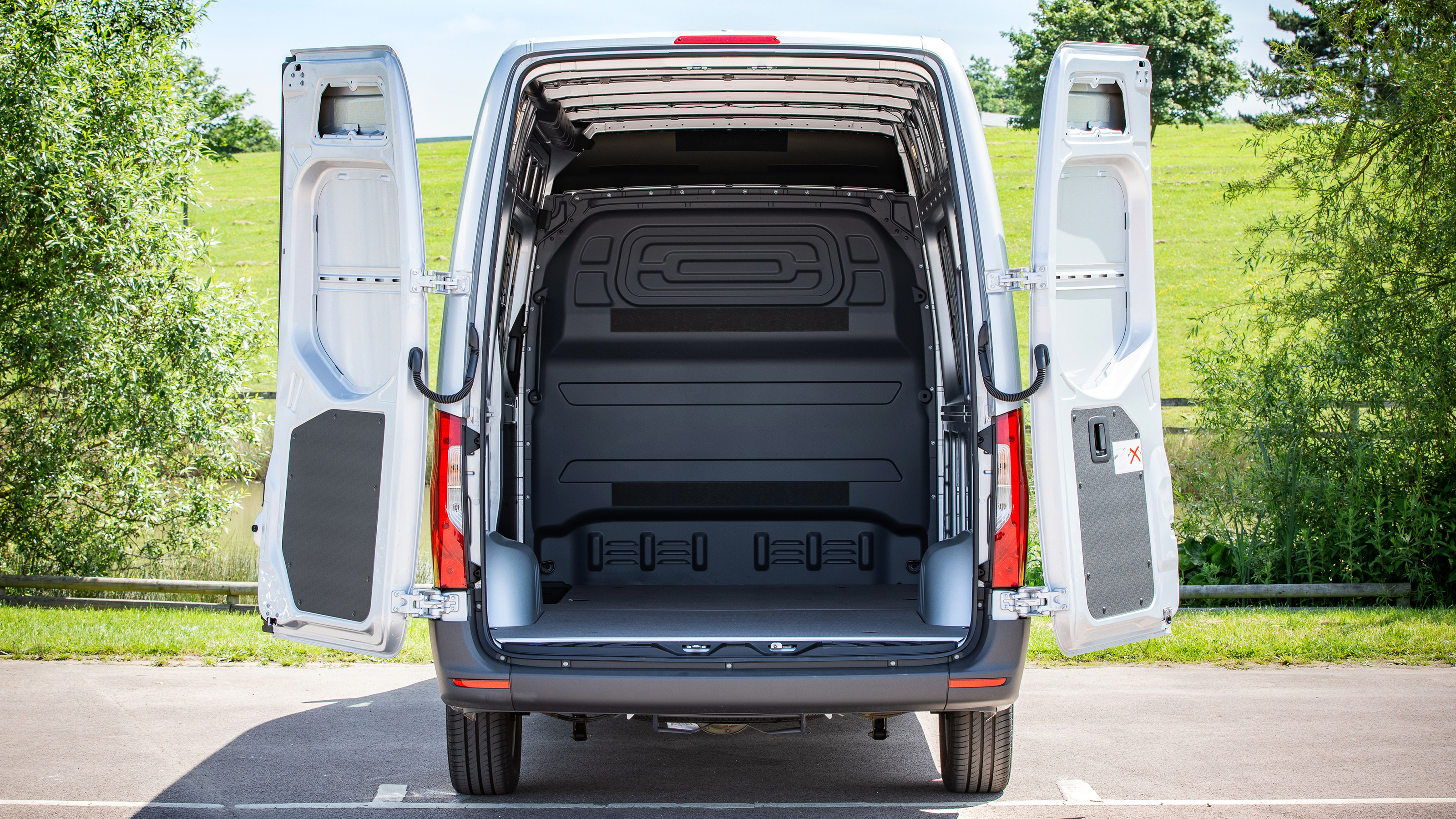 Mercedes Sprinter rear doors open