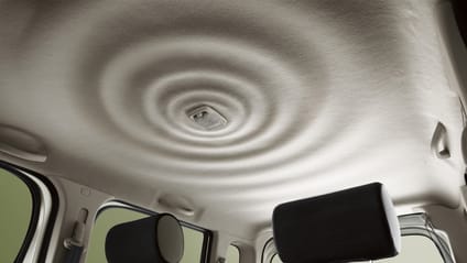 The Nissan Cube’s weird ripple headliner