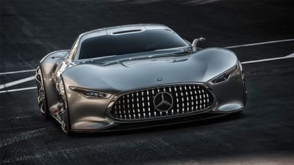 The Mercedes Vision Gran Turismo’s gaming-inspired headlights